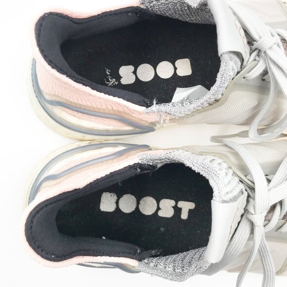 ADIDAS Ultra Boost 19 Gray Pink Athletic Running Trainers Sneakers Womens 9.5 - Picture 6 of 10